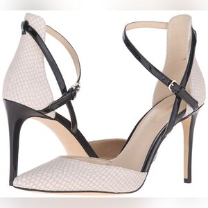 Nine West Taragon Leather Dress Pump. Off-white color